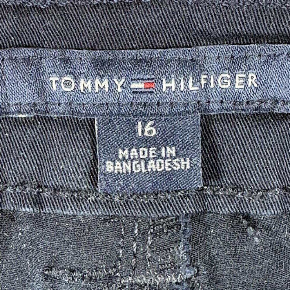 Tommy Hilfiger Women's Straight Leg Pants Size 16 Navy Blue Stretch - Picture 5 of 12